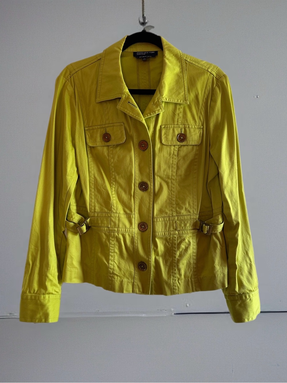🌟 Jones New York Lime Green Stretch Jacket – Size Large 🌟